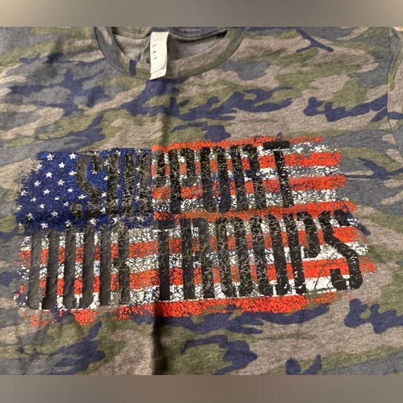 Support the Troops Short Sleeve Tee - Picture 2 of 3